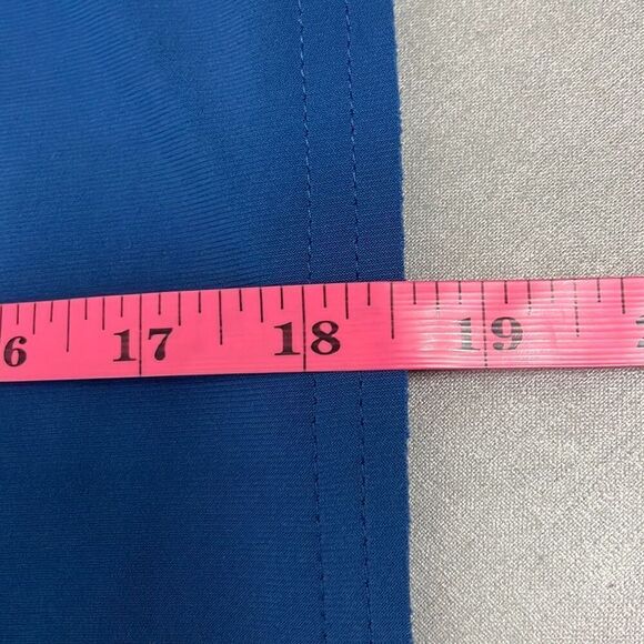 Norma Kamali Cobalt Blue Drop Waist Sleeveless Mini Dress XS Workwear Minimalist - Picture 12 of 13